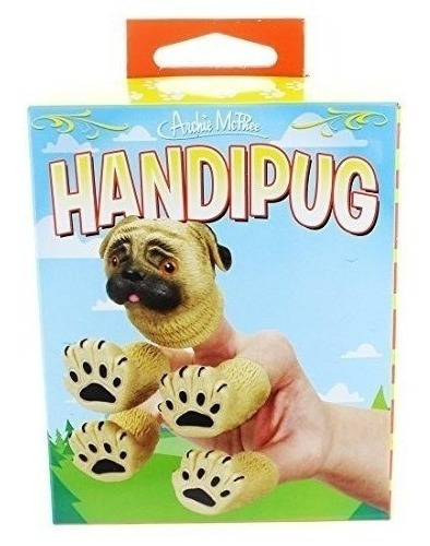 Archie Mcphee Handipug Novedad Dedo Marioneta