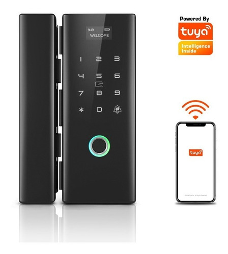 Cerradura Puerta Vidrio Inteligente Wifi Tuya Smart Alexa