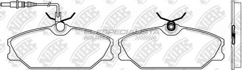 Pastillas De Freno Renault Laguna 2.0 1995 Nibk Del