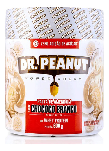 Pasta De Amendoim Com Whey Protein Dr Peanut 600g - Original