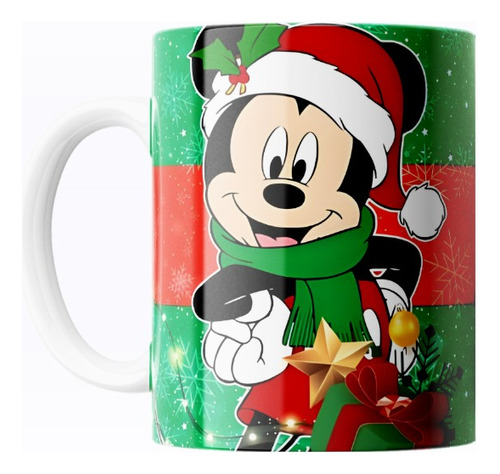 Taza De Café Navidad Mickey Mouse Disney - Diseño 350