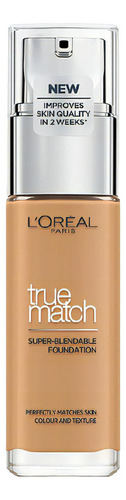 Base de maquillaje líquida L'Oréal Paris True Match Super-blendable Foundation Base de Maquillaje Líquida L'Oréal Paris True Match Super Blendable Foundation Golden Beige 30ml tono 5.5.d/5.5.w golden sun - 30mL