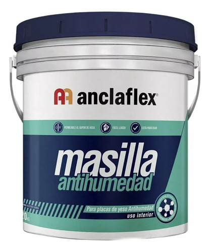 Antihumedad Anclaflex Masilla Especial P/ Placa Verde X 7kg