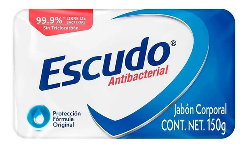 Imagen 1 de 4 de Jabón En Barra Escudo Antibacterial Fórmula Original 150g