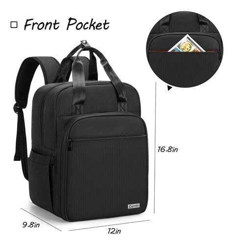 Bolsa De Camarero Con Compartimentos Acolchados Negra