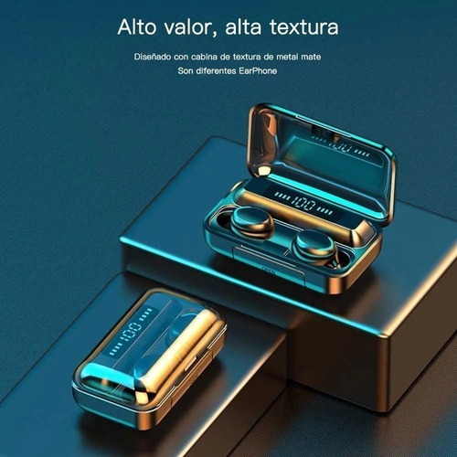 Imagen 2 de 4 de Audífonos Inalámbricos F9 5c Tws Bluetooth 5.0 + Powerbank