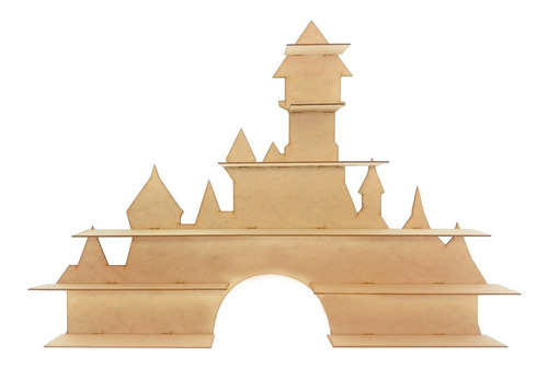 Repisa Estanteria Para Juguetes Castillo Mdf 6 Mm 