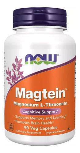 Magtein Treonato De Magnesio Magnesium L-threonate 90ct Us