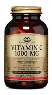 Vitamina C 1000mg X 100 Solgar - Unidad a $1300