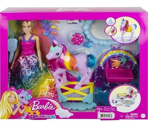 Boneca Barbie Dreamtopia Unicornio Arco Iris Mattel