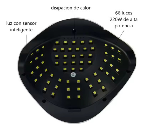Lampara Uvled Sun X6 Max Secador Esmalte De Uñas Profesional