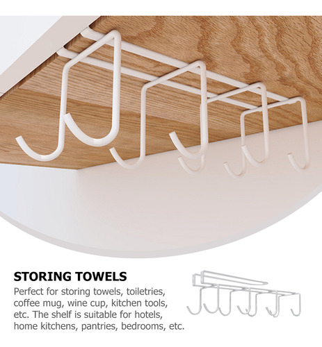 Estante Para Tazas De Café Para Debajo Del Armario, Soporte