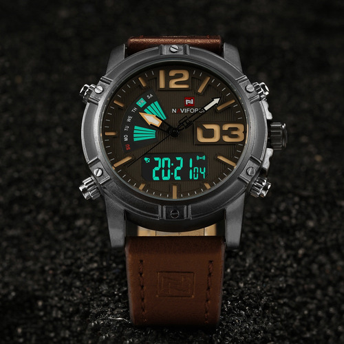 Naviforce Nf9095 Multifunción Calidad Estilo Cuero Moderno