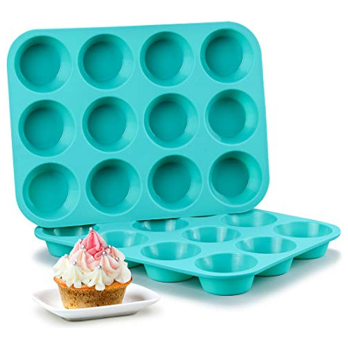 Juego De Moldes Para Muffins De   - Moldes Para  S 12 T...