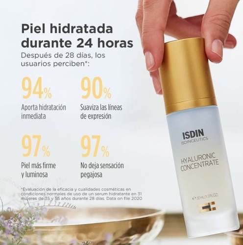 Imagen 4 de 10 de Isdinceutics Serum Hyaluronic Concentrate Ácido Hialurónico