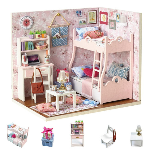 Flever Dollhouse Miniature Diy House Kit Habitación Creativa