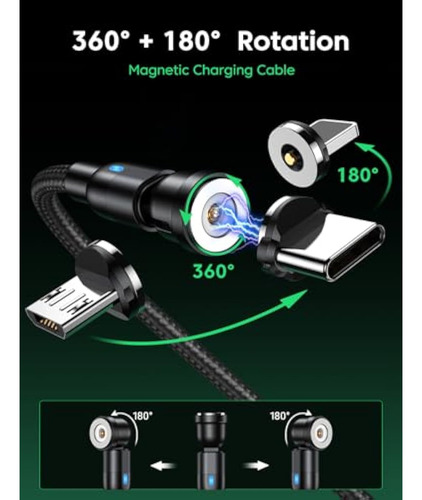 Vafoton Cable De Carga Usb C A Usb C De 60 W, 3