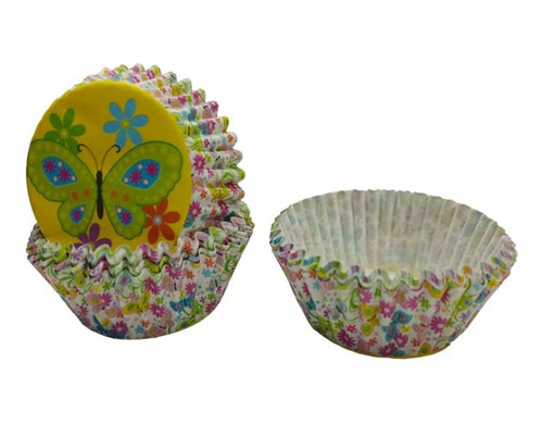 Capsula Cupcake Diseños (2.5 X 4,5 X 5,5)  (75 Unidades)