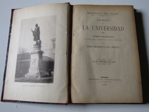 Anales De La U. De Chile Descubrimiento De America 1892