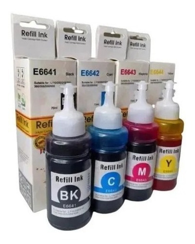 Tinta Para Epson T664 L200 L210 L350 L355 L375 L575 664