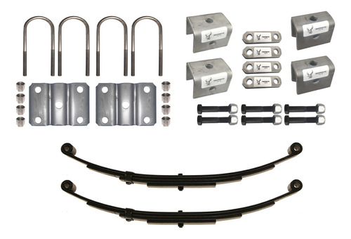 Suspension Para Remolque De Un Eje 3500 Lb Muelles 4 Hojas