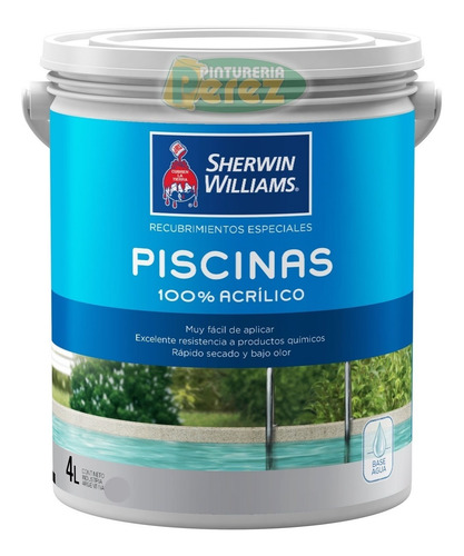 Loxon Piscinas 10 Lts. Pintura Para Piletas Sherwin Williams