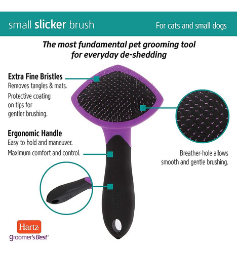 Hartz Groomers Best Slicker Brush For Dogs  Cats, Detangles