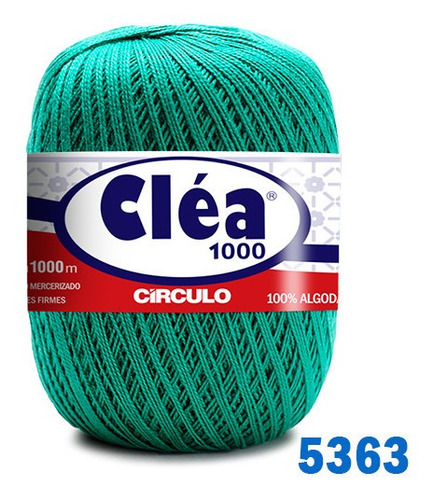 Linha Cléa 1000m Círculo Crochê Cor 5363 - Esmeralda