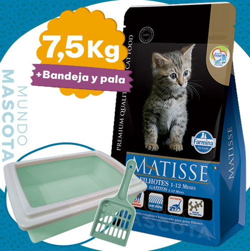 Imagen 1 de 2 de Alimento Matisse Gato Cachorro / Kitten 7,5 Kg + Regalo