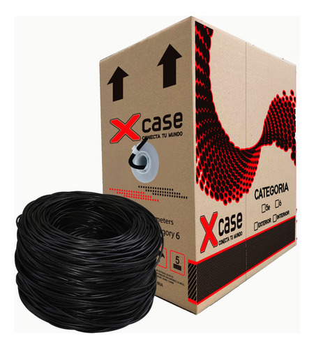 150 M Cable Utp Xcase Cat 6a 10 Gbps Cobre Puro Uso Exterior