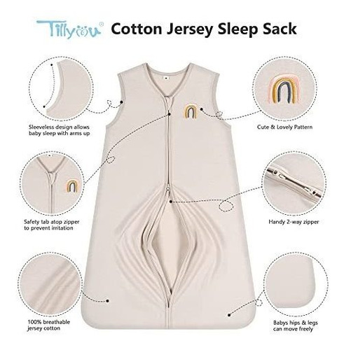 Saco De Dormir Tillyou - Algodón, 2-pack, 18-24 Meses,