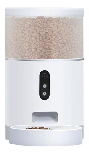 Luatek ALPHA-300 comedouro alimentador inteligente automático câmera HD Alexa cor branco