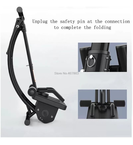 Imagen 3 de 6 de Maquina Abdominales Curva Ergonomica Plegable