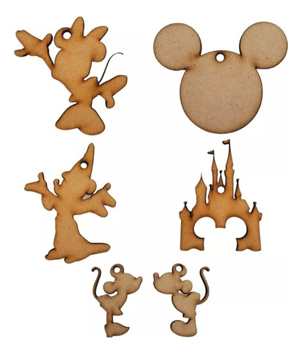 Bambalinas Navideñas Con Temática De Mickey Mouse En Mdf 