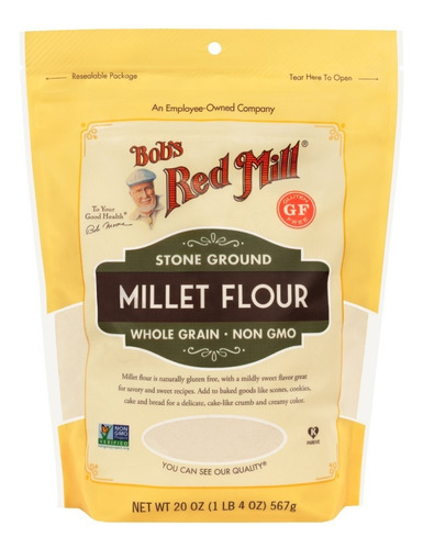 Bobs Red Mill Millet Flour Harina De Millet 567g
