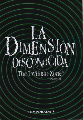 Dimension Desconocida 1960 Tercera Temporada 3 Serie Dvd