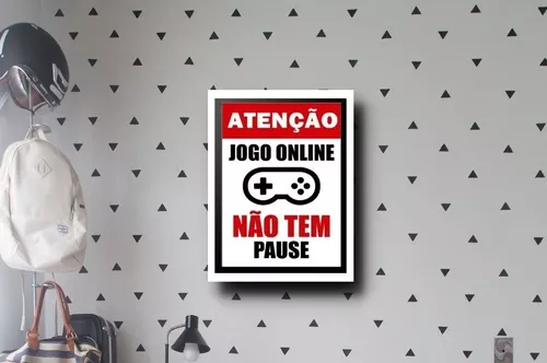 Quadro jogo online não tem pause amor