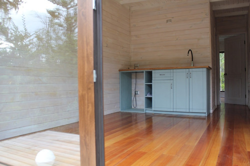 Moderna Tiny House Inserta En Parcela De Bosque Nativo