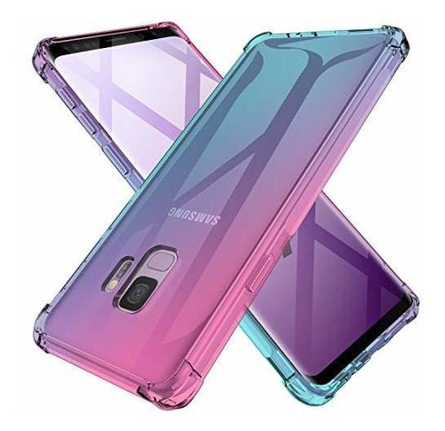 Funda Galaxy S9 Clear Cute Gradient Funda Protectora De Para