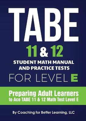 Libro Tabe 11 And 12 Student Math Manual And Practice Tes...