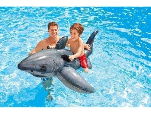 Bote Flotante Inflable White Shark Con Correa - Intex 57525