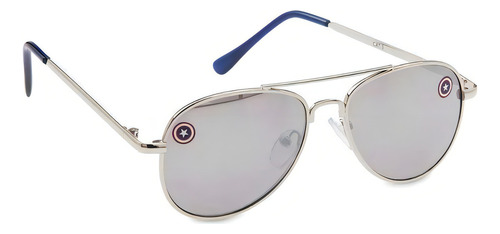 Gafas de sol infantiles importadas de Disney Store 2750042151764P, color plateado, marco cromado, lente gris clásica