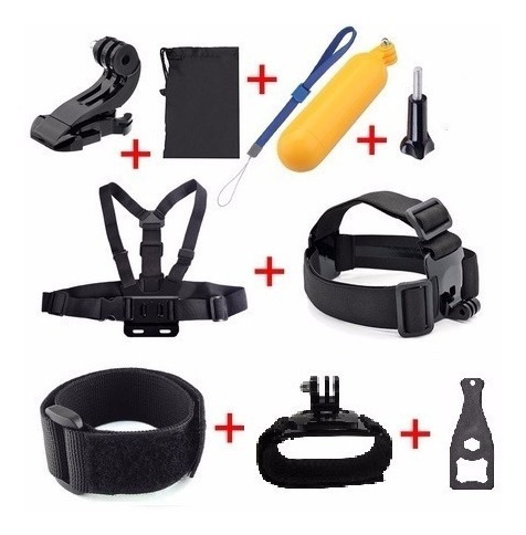 Gopro Kit Acessórios Câmera Hero 5 6 7 Black + Bolsa