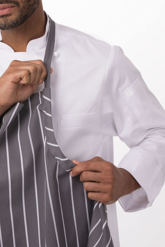 Delantal De Chef Chef Works Inglés Unisex Color Diseño De La Tela