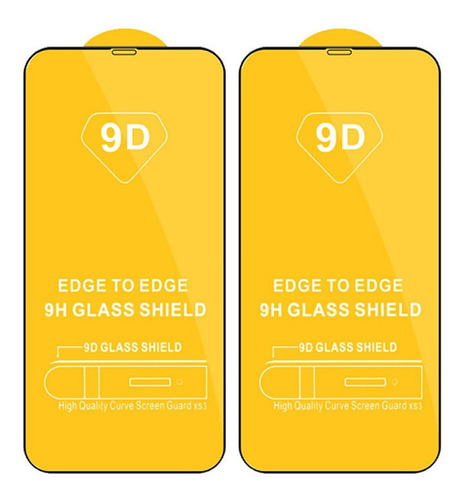 2pcs Teléfono Móvil Templpelícula 9d Pantalla Completa
