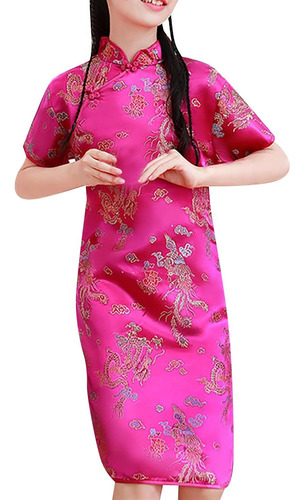 Ropa Tradicional China Para Niños Y Niñas, Vestido