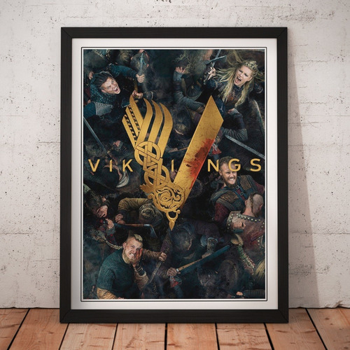 Cuadro Series - Vikingos - Tv Poster - Soldiers