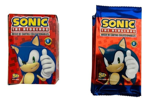 Sonic Mazo De Cartas + 80 Sobres - Original