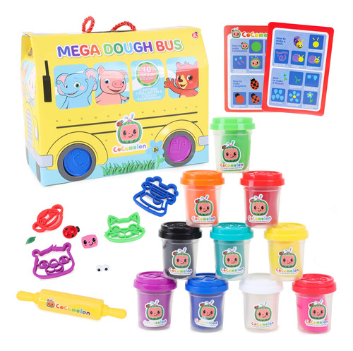 Set Mega Bus De Masa Cocomelon Juega Modela Y Diviértete