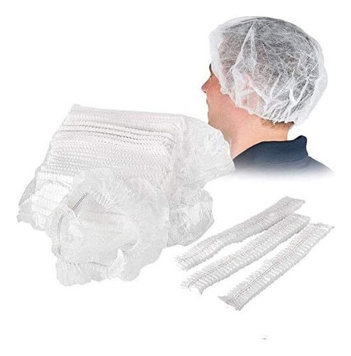 100 Gorros De Ducha Desechables No Tejidos, Elásticos,